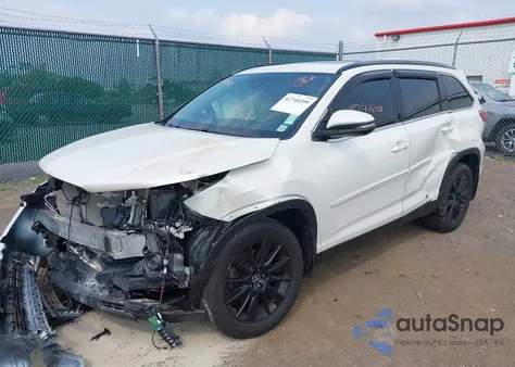 2019 Toyota Highlander Se from USA, damaged, VIN 5TDJZRFH5KS626042